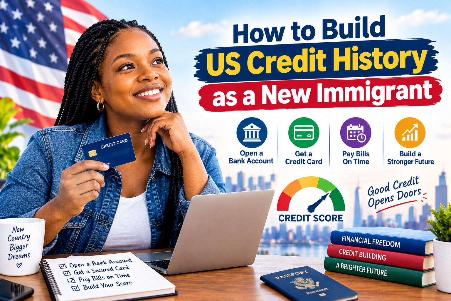 How to Build US Credit History as a New Immigrant — Step by Step